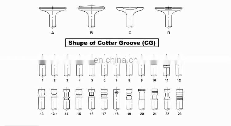 For Mercedes Benzz w163 w124 w123 w125 w115 w176 w140 s500 s350 engine valve and guides of Big plant repairs Motor spare parts