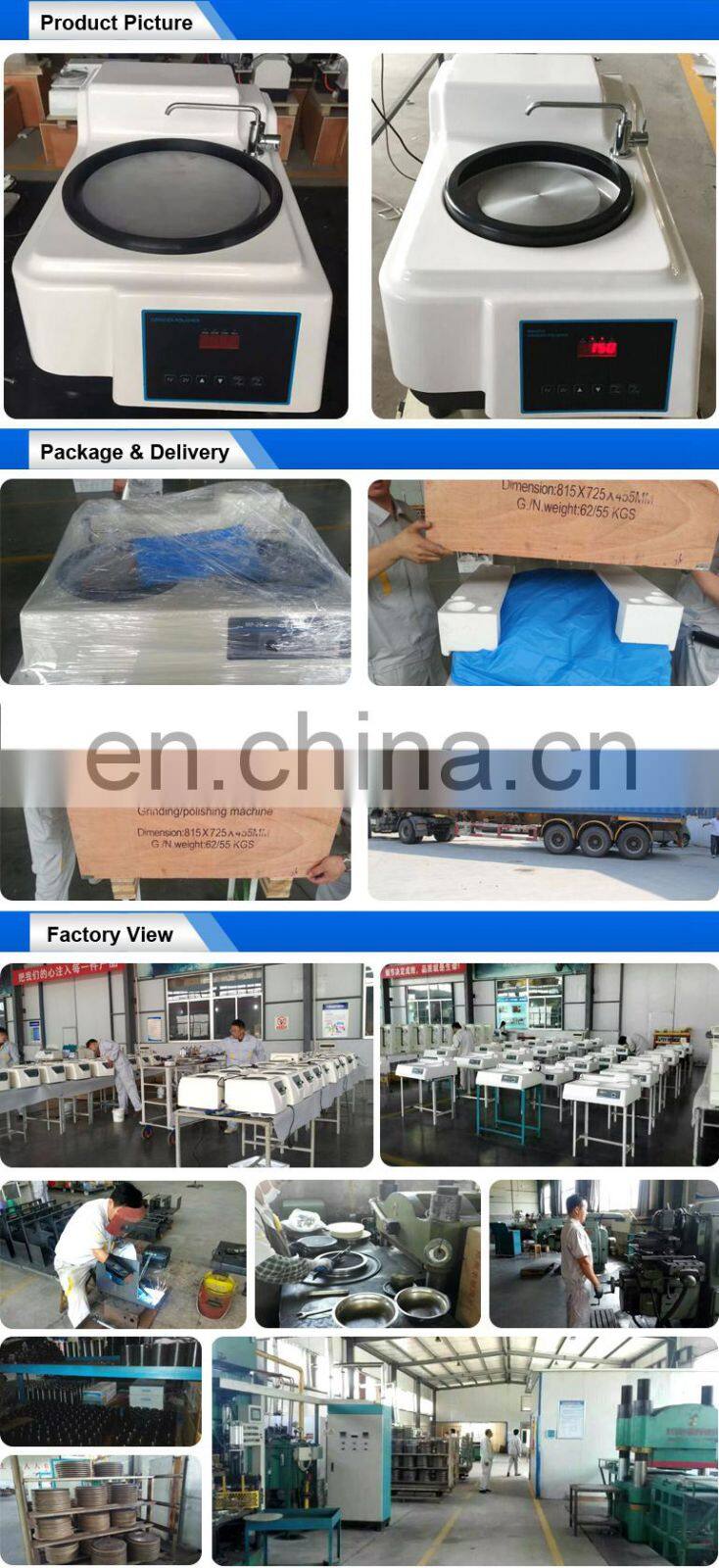 Single Plate Specimen Grinding Polishing Machine/Polisher Machine