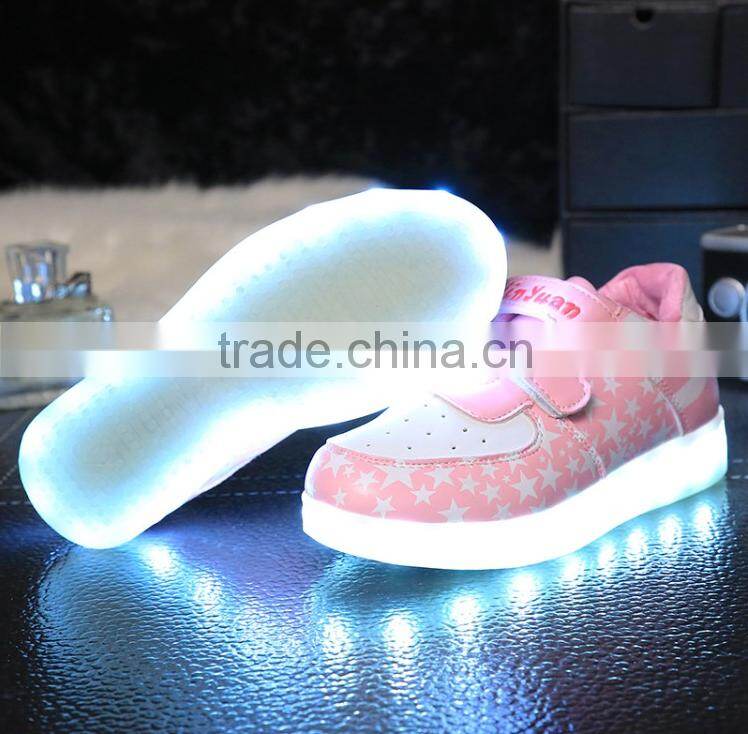 LED kids shoes, LED luminous lighting shoes sneaker for kids, LED light up kids shoes