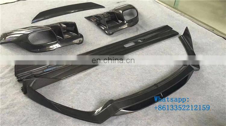 Factory F12 carbon fiber material body kit for F12 front lip side skirt rear diffuser and roof wing