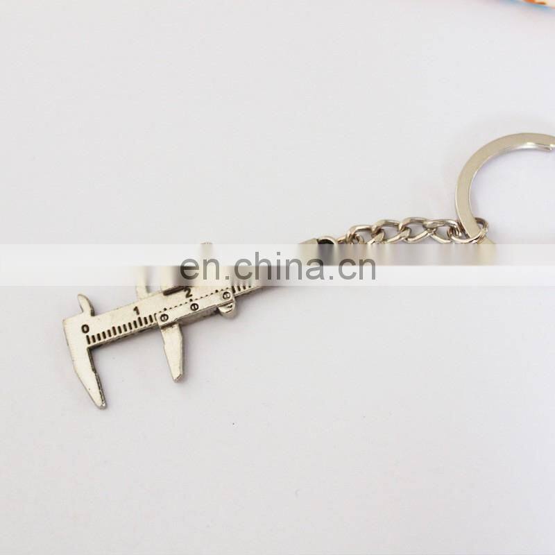 Zinc alloy pendant DIY mobile subsection Creative mini caliper scale model Keychain keychain key chain