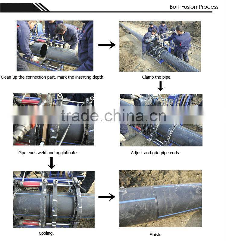 PE HD pipe fittings butt fusion fittings Elbow 90 fittings