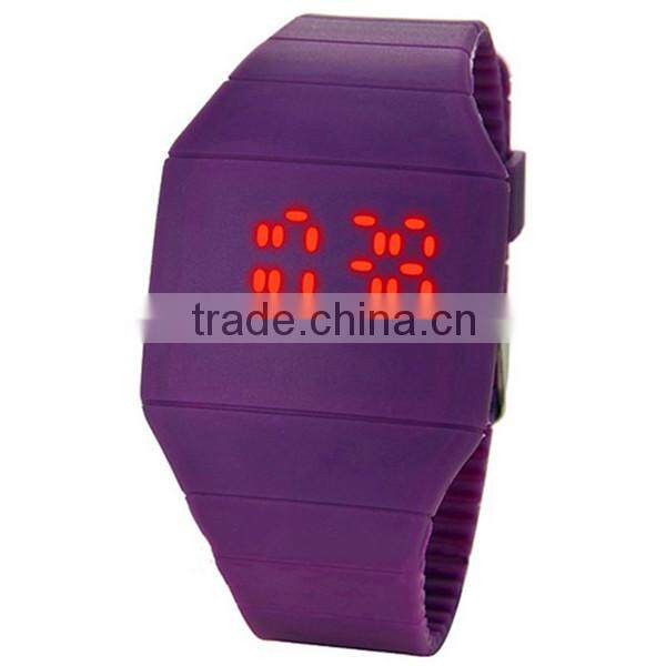 China factory ultra thin led watch