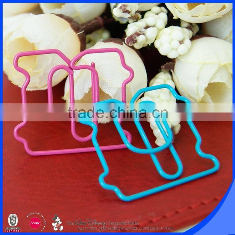 Factory produce colorful personalized plastic paper clip