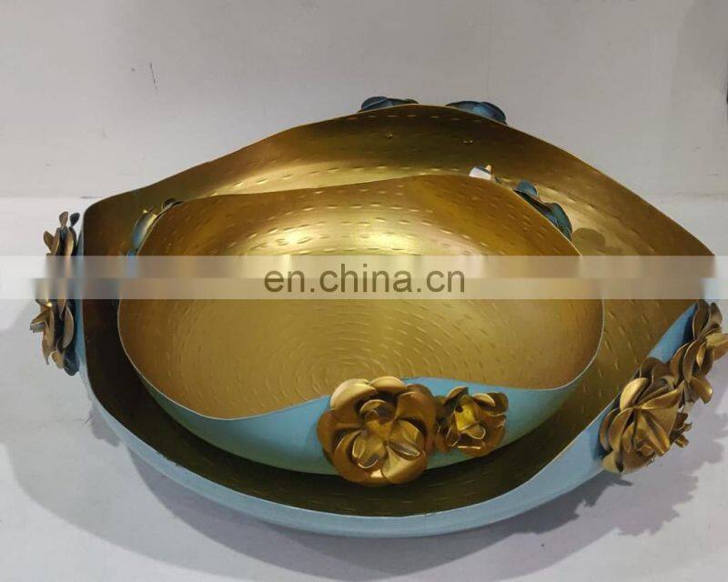 aluminium raw cast gold colour bowl