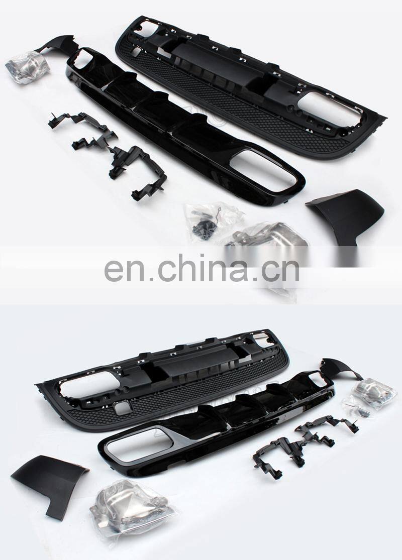 Diffuser & exhaust tip for Mercedes Benz GLA class X156 pre facelift ABS diffuser 2014-2017
