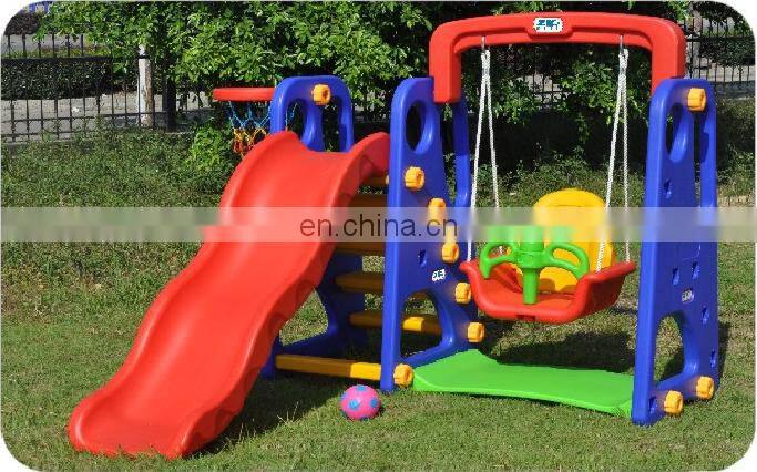 Hotsale Kids Outdoor Playground Plastic Slide Children Plastic Indoor Slide and Swing Set for Baby