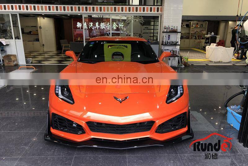 Runde Car Modification PP Material bodykit front bumper Upgrade For 2014+ Chevrolet Corvette ZR1 Bodykit Front Bumper