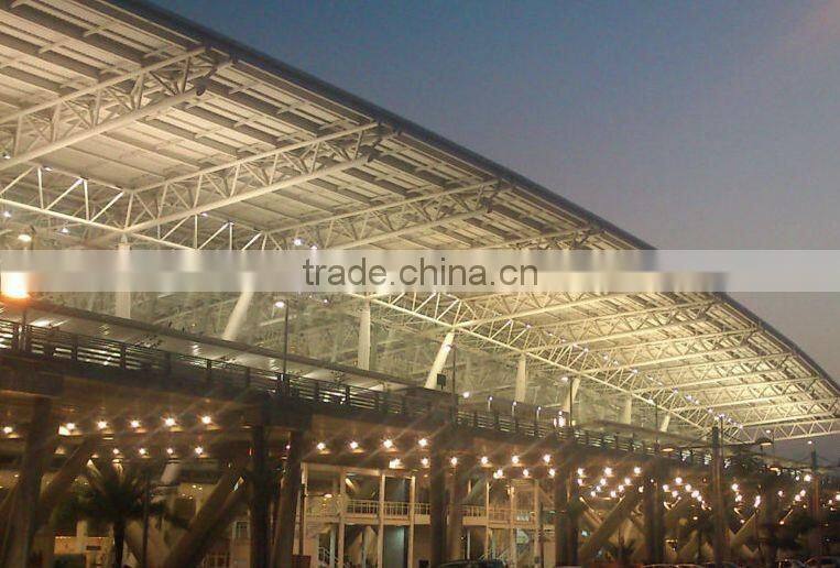 High strength light space frame steel structure airport terminal
