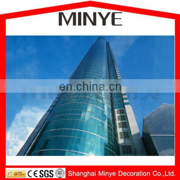aluminum composite wall panel curved glass panel curtain wall