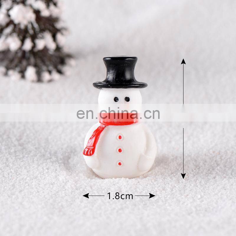 Christmas Resin Elk Santa Claus Ornaments Merry Christmas Decoration For Home Figurines Miniatures 2023 New Year Xmas Box Decor