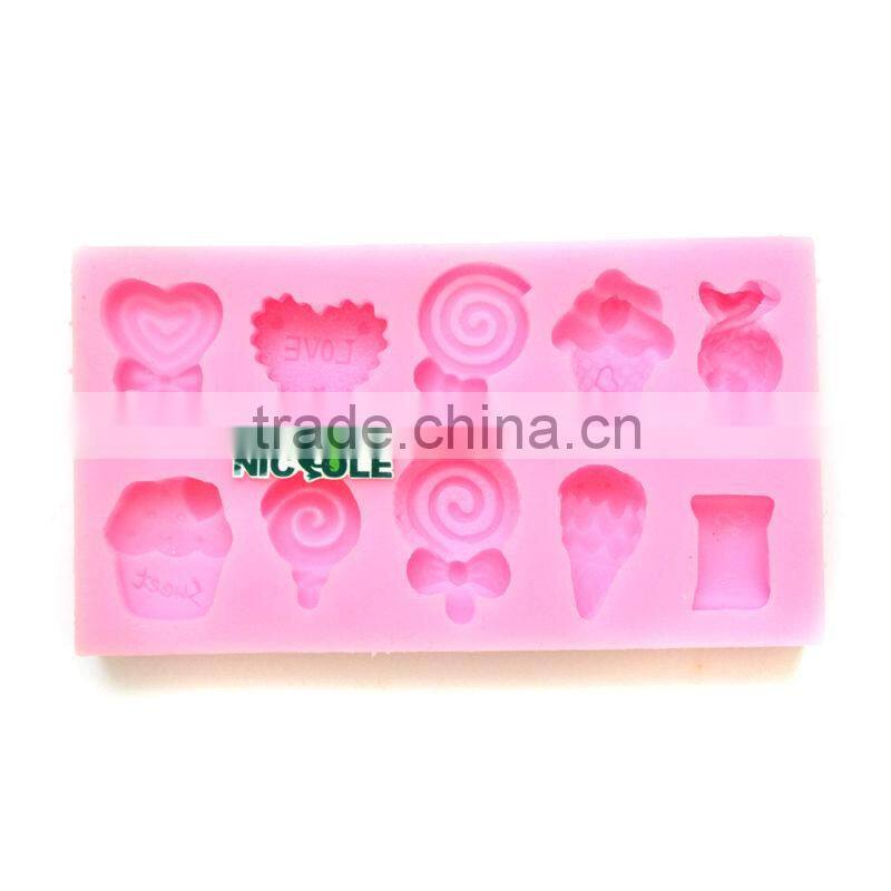 New design of silicone fondant cake mold