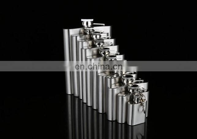 Custom Logo Different Capacity Male Alcohol Whisky Wine Pot Bottle Pocket Portable Stainless Steel Hip Flask