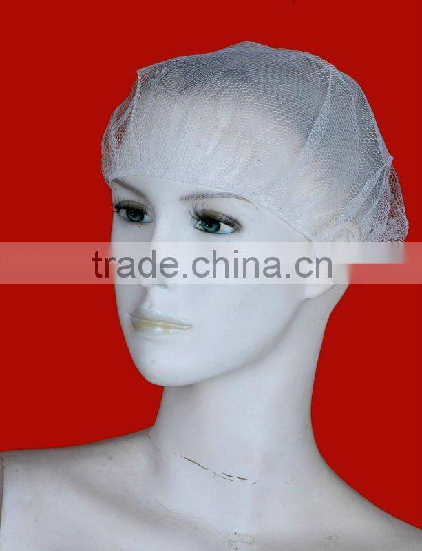 nylon elastic white hairnet stockinet polyester mesh caps 18" 19" 21" 24" 28"
