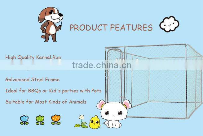 Alibaba China - fully welded 1 3/8" O.D. glavanized tubing frames 4 x 4 x 6 H Complete Kennel