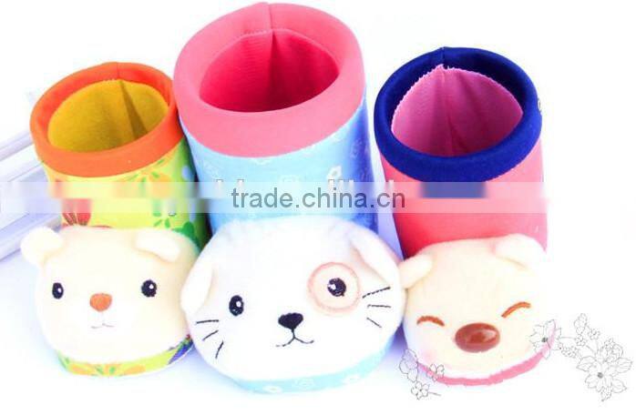 lovely Plush pen container /Cartoon brush pot animals/valentine's plush couple gifts