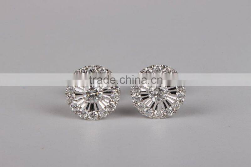Wholesale New Fashion Silver Malachite Earring