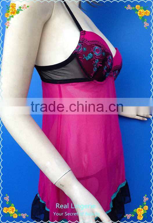 Sexy Embroidery Lace Babydolls