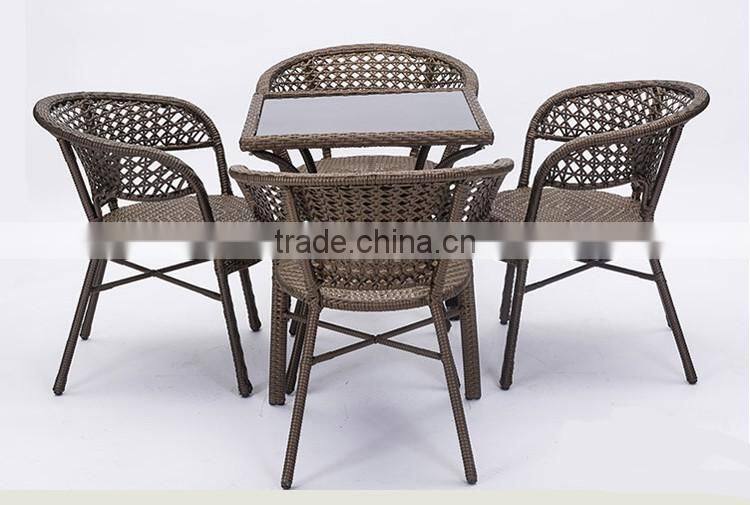 High Quality Leisure PE Rattan Modern Patio Set Garden Furniture Rattan Furniture Set