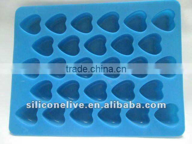 flexible strawberries shape silicone ice tray