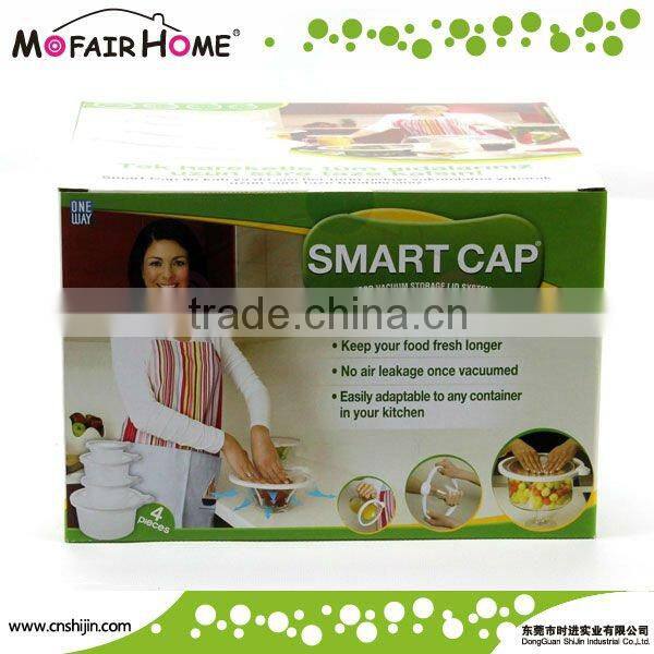 TPU+ABS Keeping Fresh Transparent Smart Lids