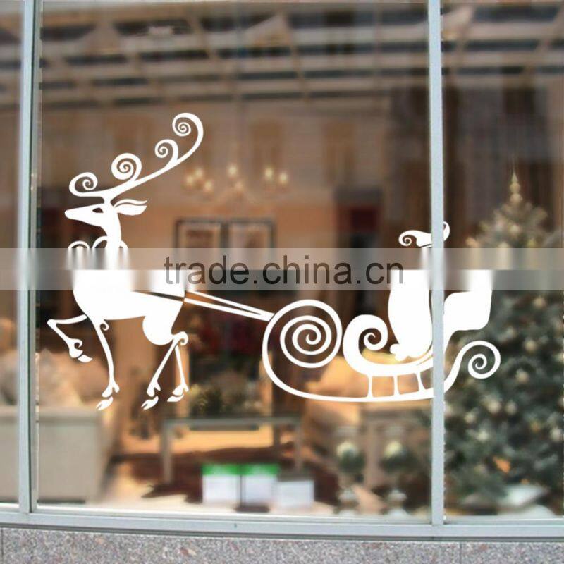 ALFOREVER Christmas Santa's Sleigh Decal - Christmas Decal