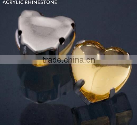 Sedex Audited Factory 2 Pillar Heart Shape Acrylic stone with catcher