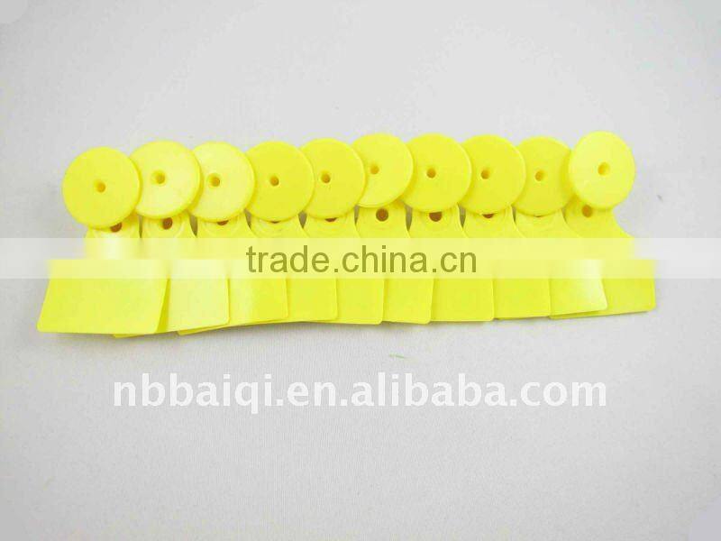 sell animal pig ear tag,laser ear tag for pig with TPU material in 51x43mm