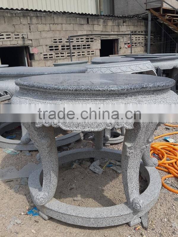 outdoor round slate stone table tops