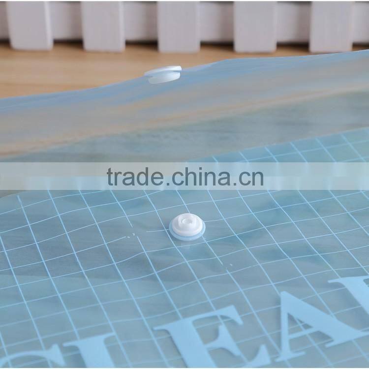 A4 FC size clear plastic PP Document Wallets Folders with Press Button