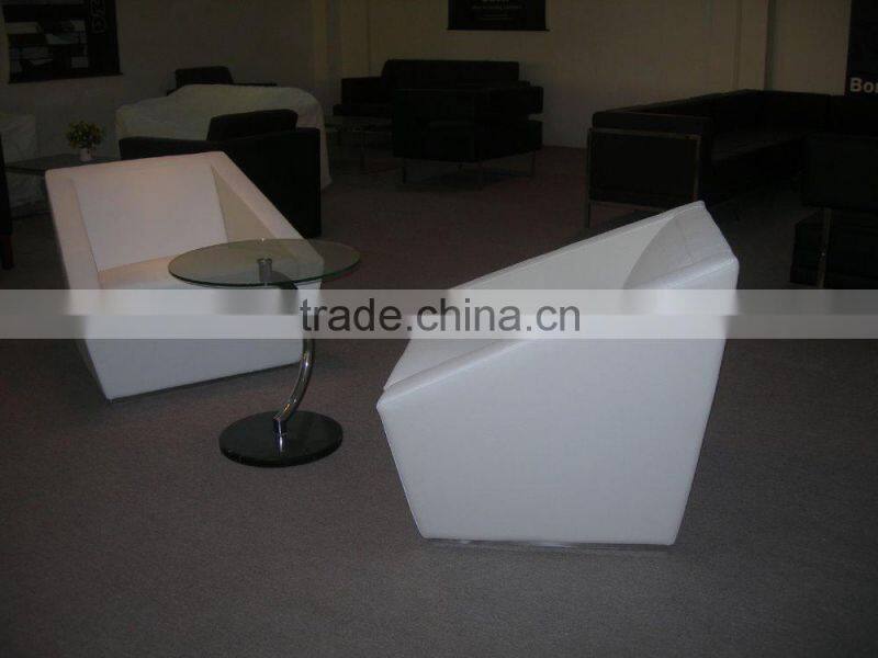 leather single seat Sofa set design 879# for home and living room