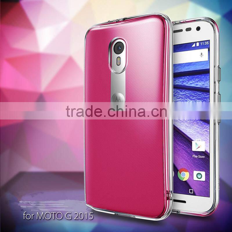 Keno for Moto G3 Crystal Plastic Clear Transparent Phone Case, for Moto G3 Polycarbonate PC Case