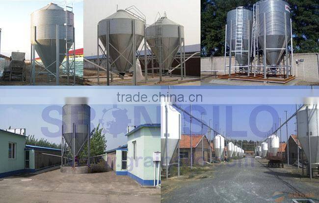 Hot Galvanized Bolt Assembly Chicken Feed Silo for Sale
