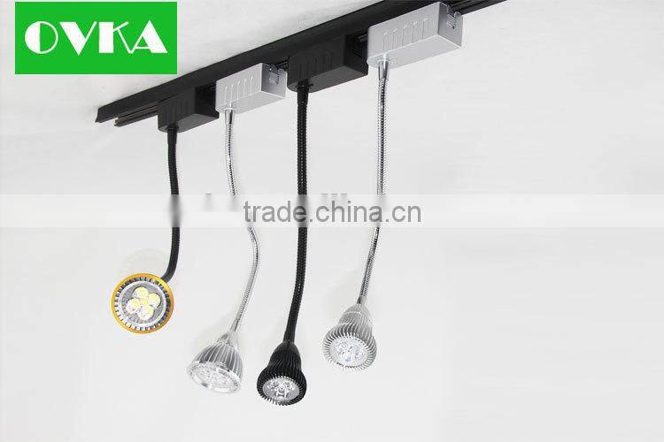 New Design! Gooseneck Track Light LED Spot Light 1w to 12w Rotatable high power for Gallery Store