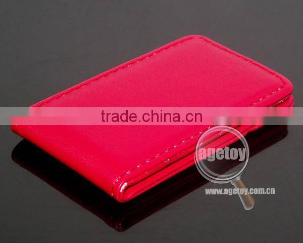Leather Magnetic Business Card Case