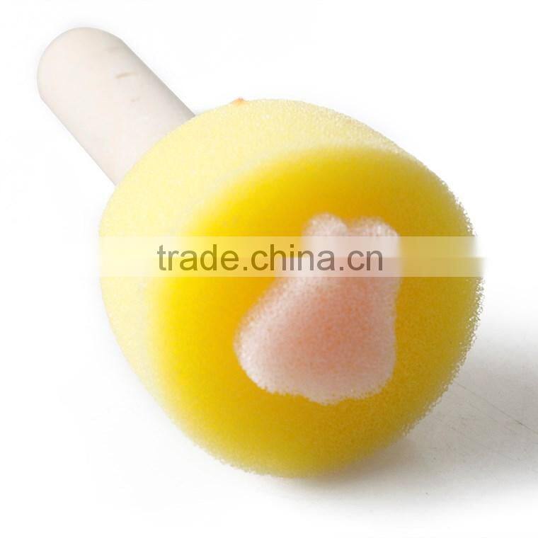 8 pcs/set Colorful Wood Handle Foam Brush For Kids