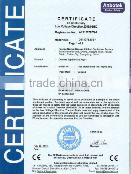 Commercial Cooking Equipment/Chips Fryer Machine