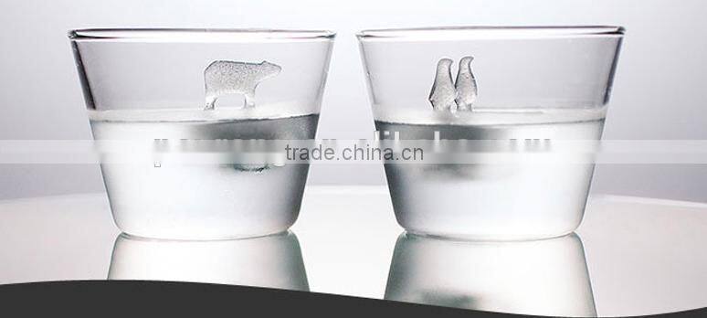 DIY cute penguins& polar ice lattice, silicone ice box.ice maker