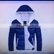 Winter men's jacket with hoody mens padding jacket