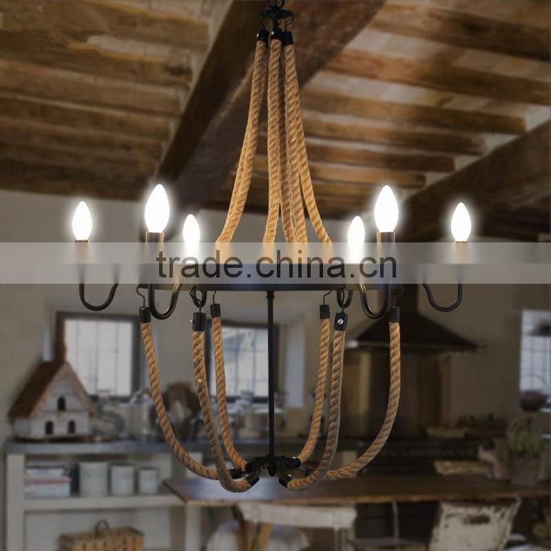 Antique Big Copper Chandelier Lamp for Lobby Decor