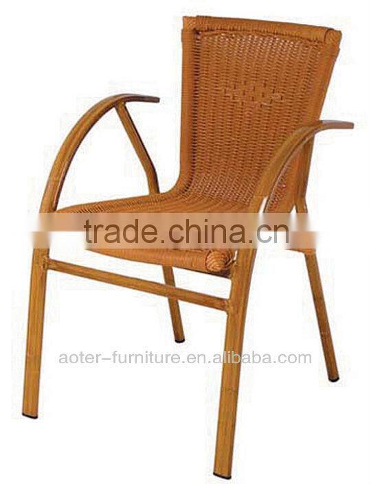Aluminum frame rattan kubu chair