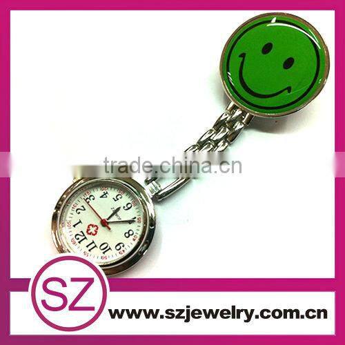 angle smile blue heart shape nurse fob watch for sale