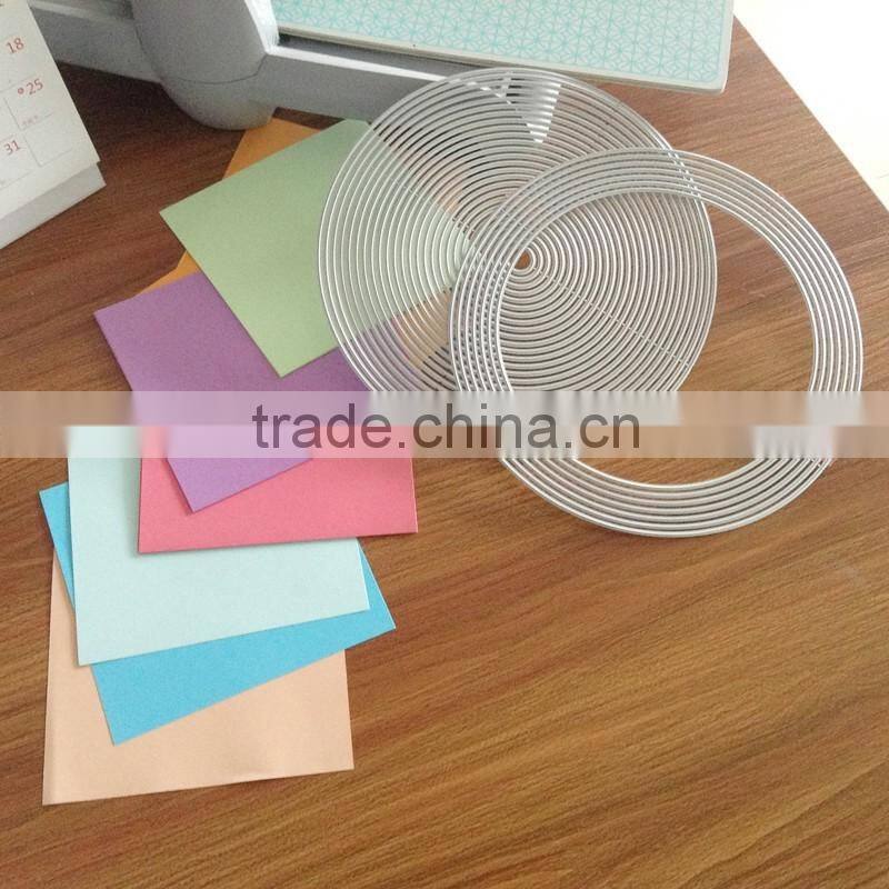 Wholesale silver circle die cuts for photo frame