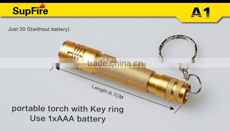 Supfire 20g gift mini keyring led flashlight