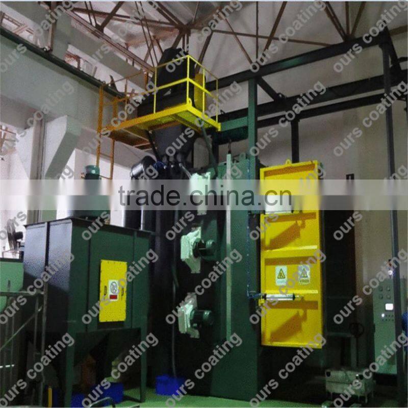 wet sandblasting cabinet, Cast steel shot blasting machine for coating line