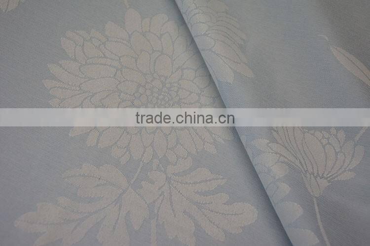 Hot selling 100%polyester jacquard fabric woven plain wedding table cloth