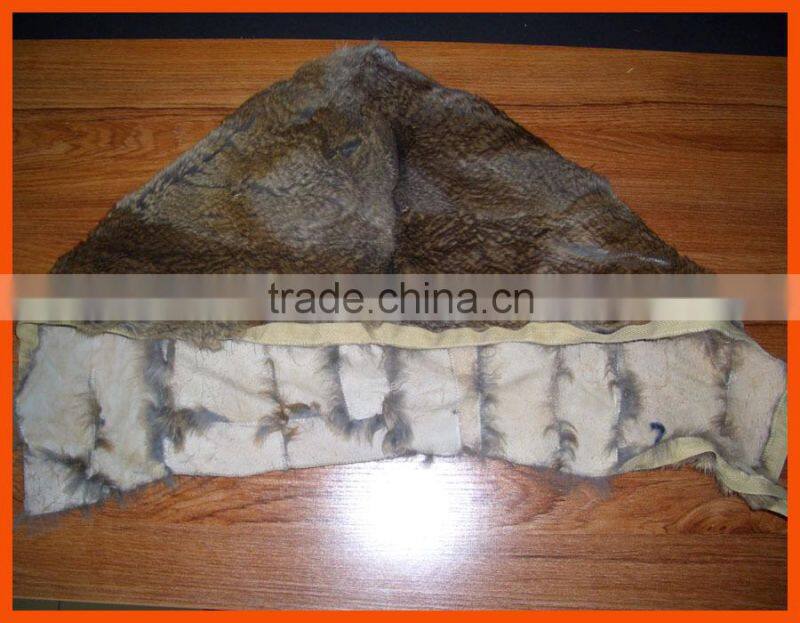 down jacket rabbit fur hood lining