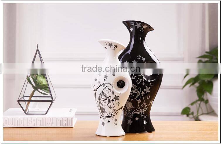 2016 New arrival Chinese style unique ceramic flower vases for home decor