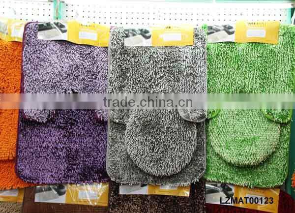 Shaggy bath mat set bath rug LZMAT00141