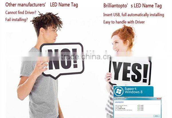 LED Outdoor Advertising Digital Name Badge